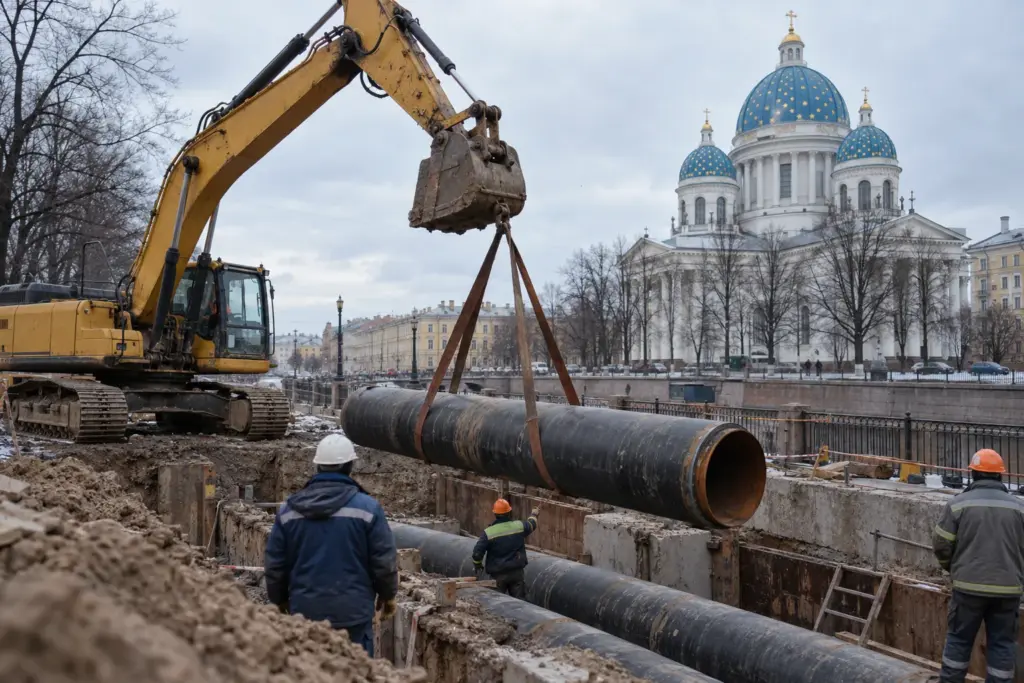 В Петербурге обновляют теплосеть у Троицкого собора