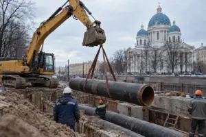 В Петербурге обновляют теплосеть у Троицкого собора